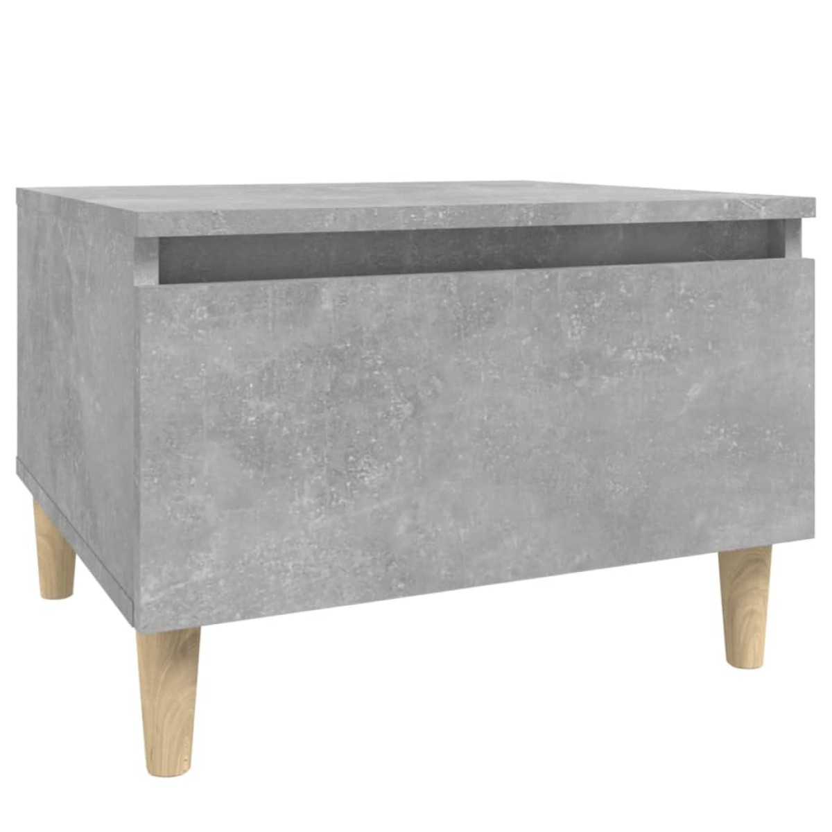 vidaXL Τραπέζια Βοηθητικά 2 τεμ. Γκρι Σκυροδ. 50x46x35 εκ. Επεξ. Ξύλο
