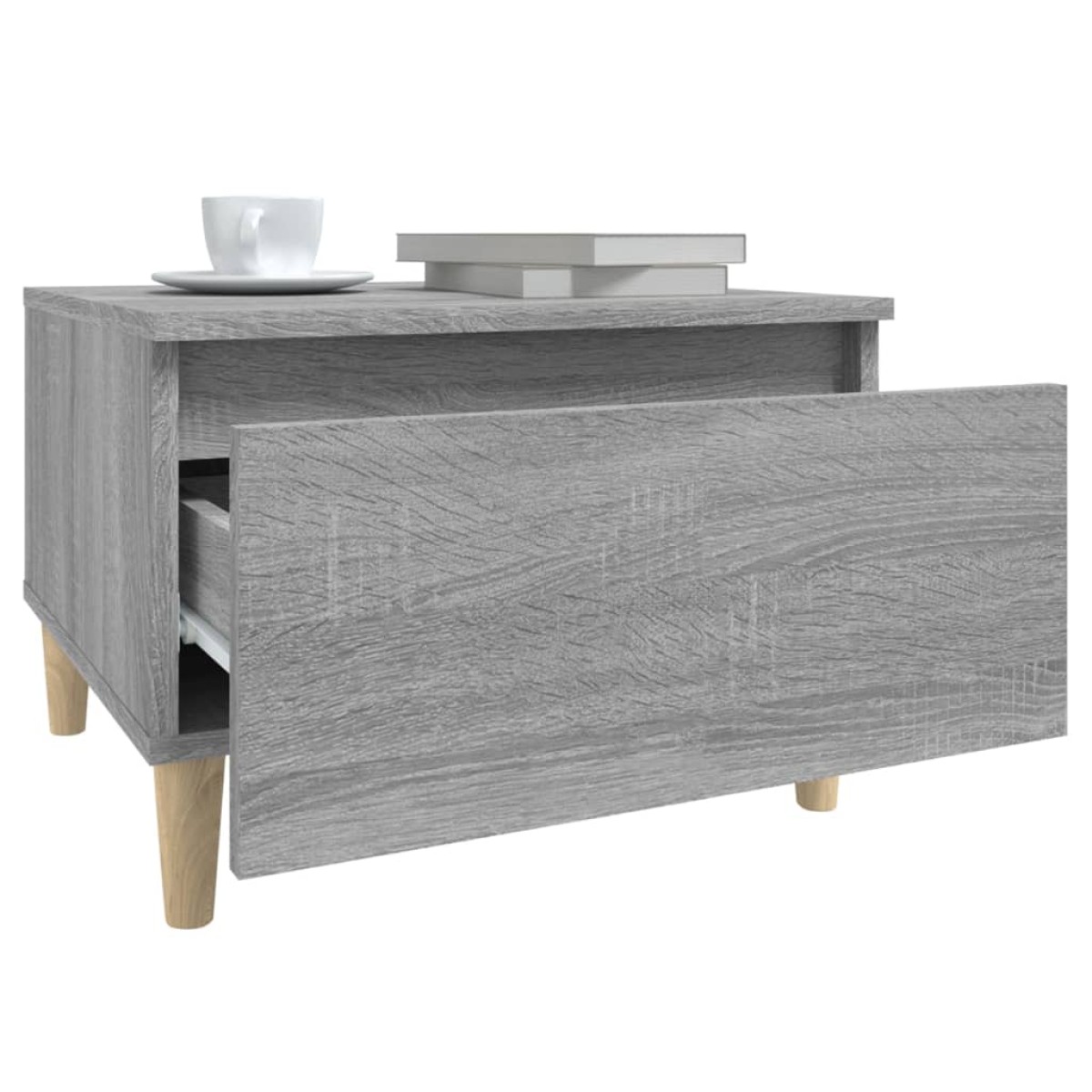 vidaXL Τραπεζάκια Σαλονιού 2 τεμ. Γκρι Sonoma 50x46x35 εκ. Επεξ. Ξύλο