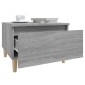 vidaXL Τραπεζάκια Σαλονιού 2 τεμ. Γκρι Sonoma 50x46x35 εκ. Επεξ. Ξύλο