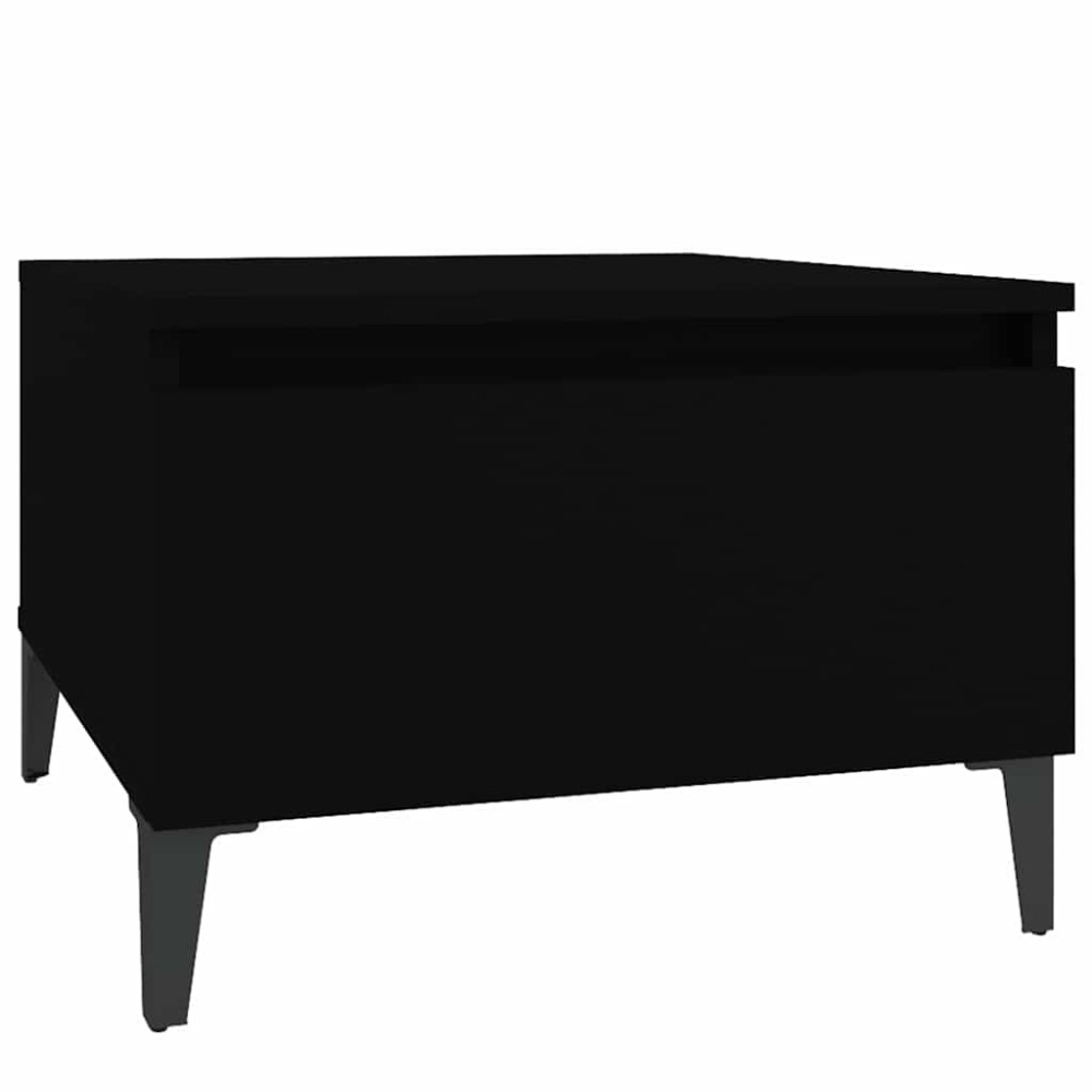 vidaXL Βοηθητικό Τραπέζι Μαύρο 50x46x35 εκ. από Επεξεργασμένο Ξύλο