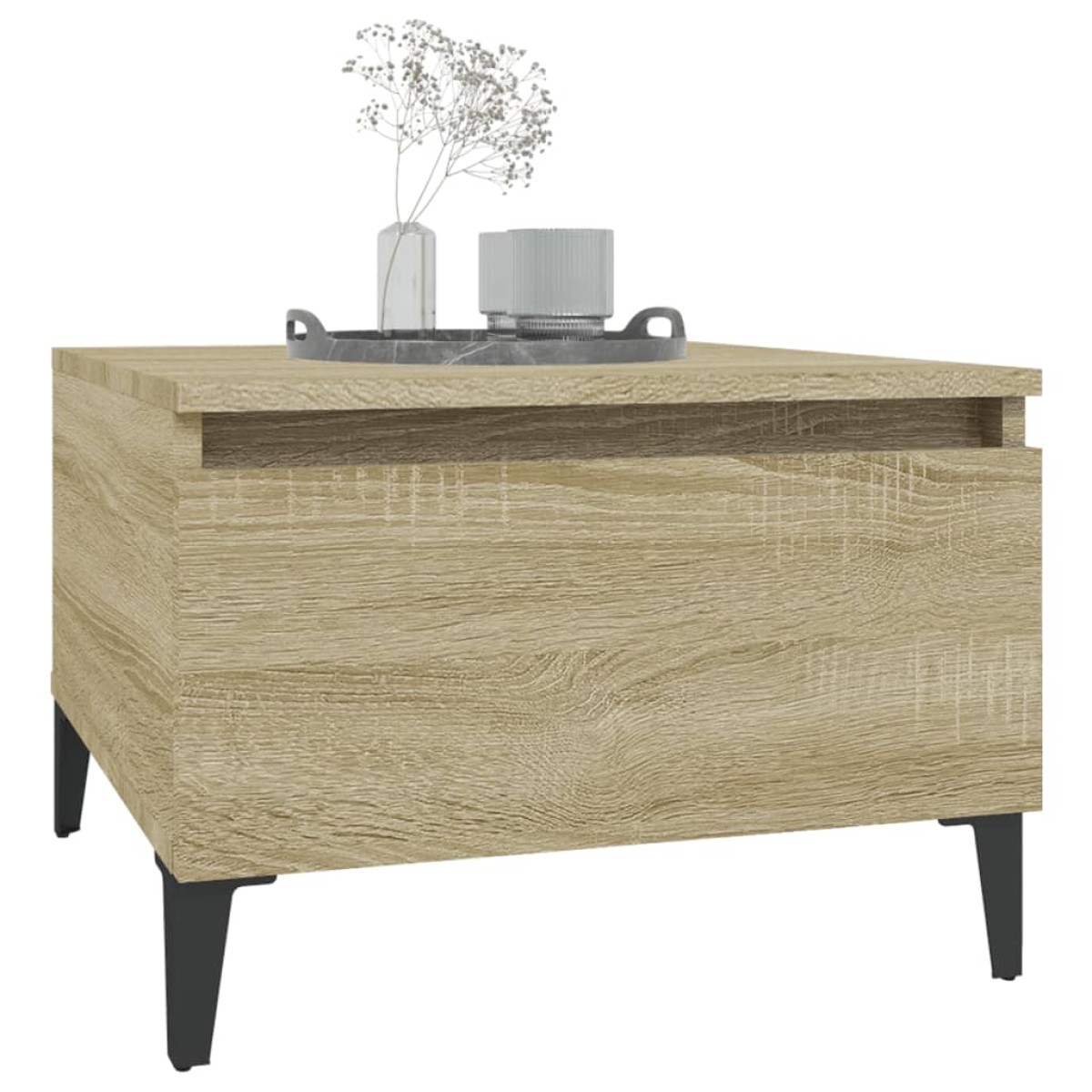 vidaXL Βοηθητικό Τραπέζι Sonoma Δρυς 50x46x35 εκ. Επεξεργασμένο Ξύλο