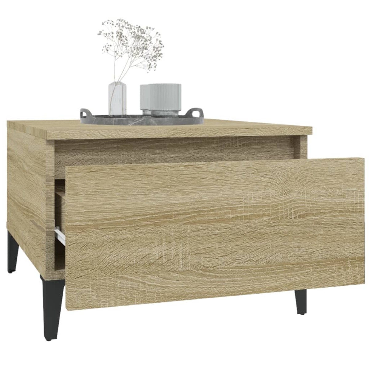 vidaXL Τραπεζάκια Σαλονιού 2 τεμ. Sonoma Δρυς 50x46x35 εκ. Επεξ. Ξύλο
