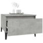 vidaXL Τραπέζια Βοηθητικά 2 τεμ. Γκρι Σκυροδ. 50x46x35 εκ. Επεξ. Ξύλο