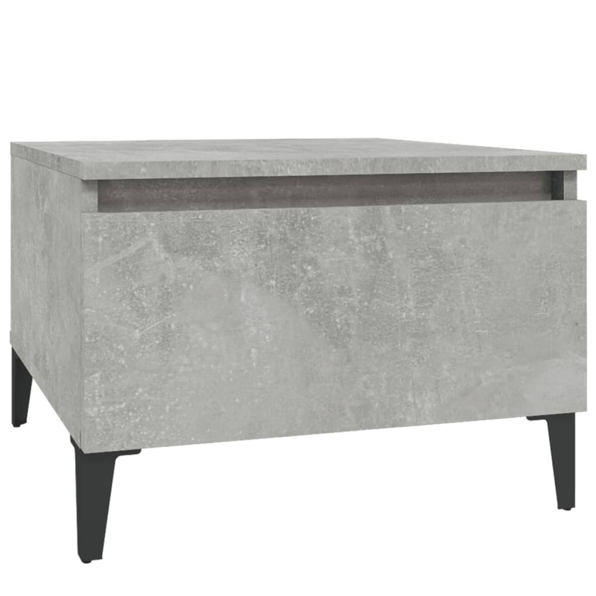 vidaXL Τραπέζια Βοηθητικά 2 τεμ. Γκρι Σκυροδ. 50x46x35 εκ. Επεξ. Ξύλο