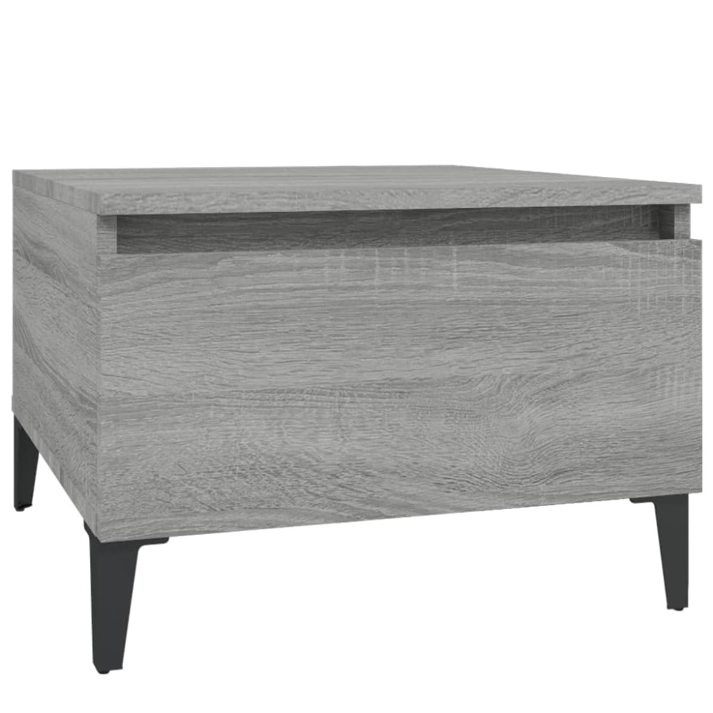 vidaXL Τραπέζι Βοηθητικό Γκρι Sonoma 50x46x35 εκ. Επεξεργασμένο Ξύλο