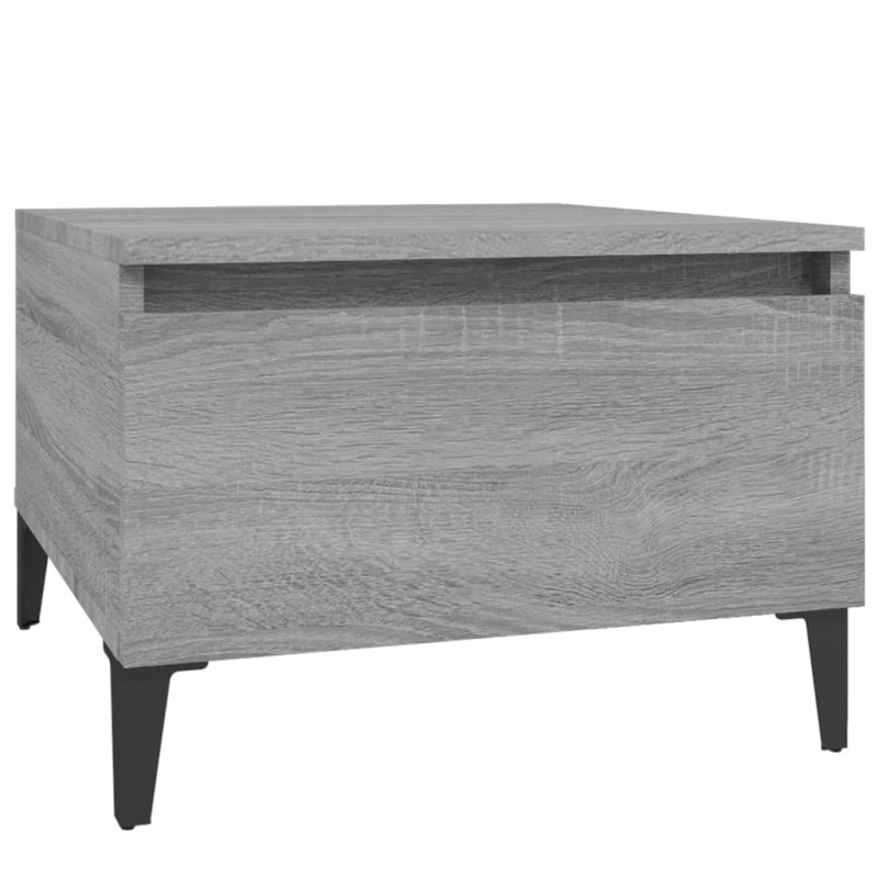 vidaXL Τραπέζι Βοηθητικό Γκρι Sonoma 50x46x35 εκ. Επεξεργασμένο Ξύλο