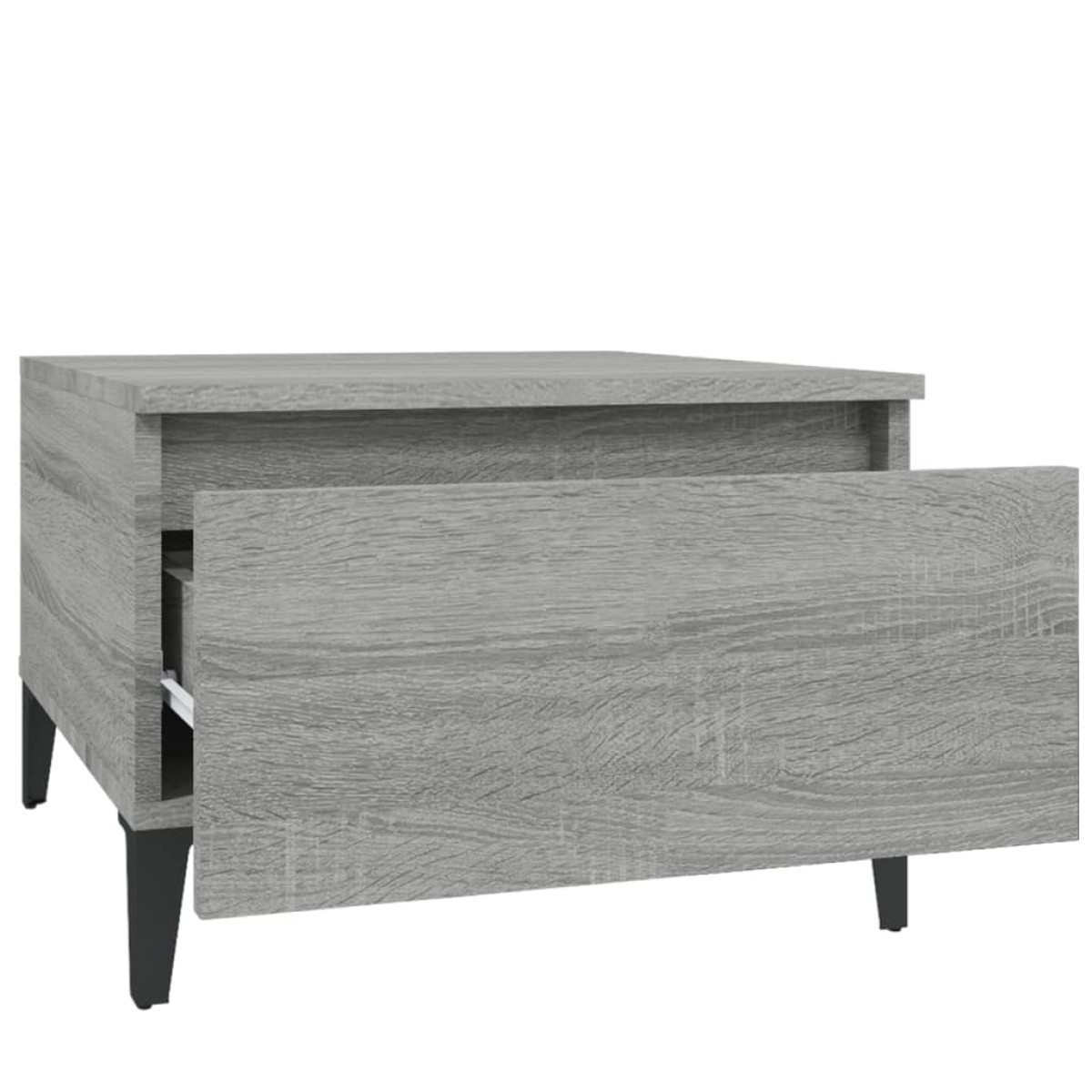 vidaXL Τραπέζι Βοηθητικό Γκρι Sonoma 50x46x35 εκ. Επεξεργασμένο Ξύλο