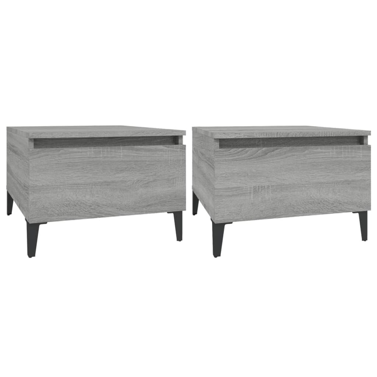 vidaXL Τραπεζάκια Σαλονιού 2 τεμ. Γκρι Sonoma 50x46x35 εκ. Επεξ. Ξύλο