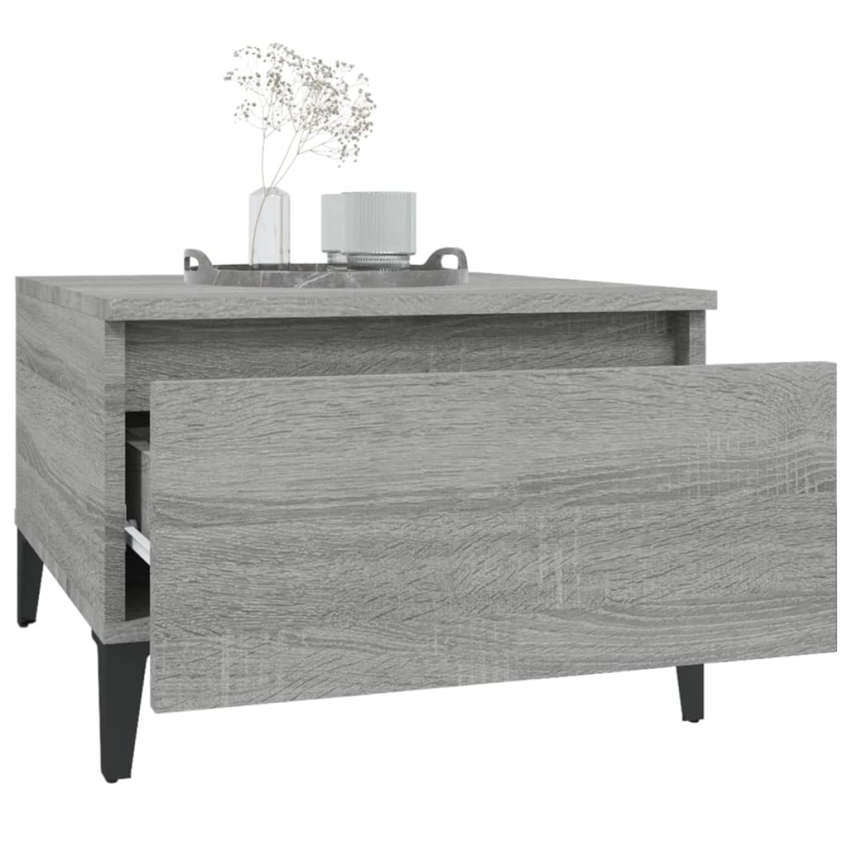 vidaXL Τραπεζάκια Σαλονιού 2 τεμ. Γκρι Sonoma 50x46x35 εκ. Επεξ. Ξύλο