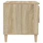 vidaXL Κομοδίνα 2 τεμ. Sonoma Δρυς 50x46x50 εκ. από Επεξεργασμένο Ξύλο