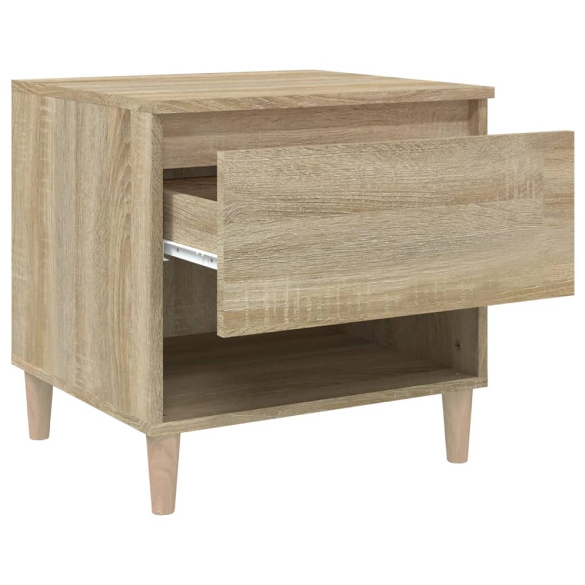 vidaXL Κομοδίνα 2 τεμ. Sonoma Δρυς 50x46x50 εκ. από Επεξεργασμένο Ξύλο