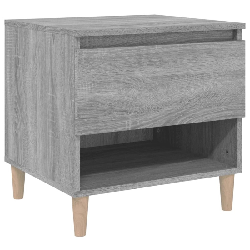 vidaXL Κομοδίνο Γκρι Sonoma 50x46x50 εκ. από Επεξεργασμένο Ξύλο