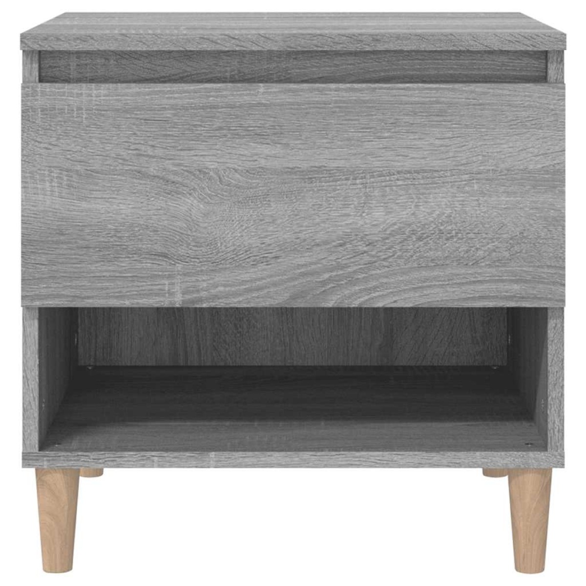 vidaXL Κομοδίνο Γκρι Sonoma 50x46x50 εκ. από Επεξεργασμένο Ξύλο