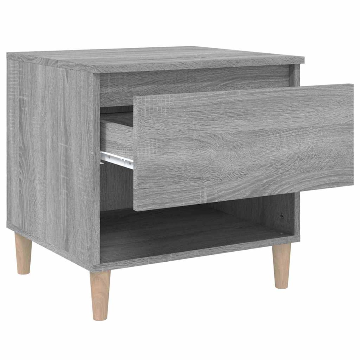 vidaXL Κομοδίνο Γκρι Sonoma 50x46x50 εκ. από Επεξεργασμένο Ξύλο