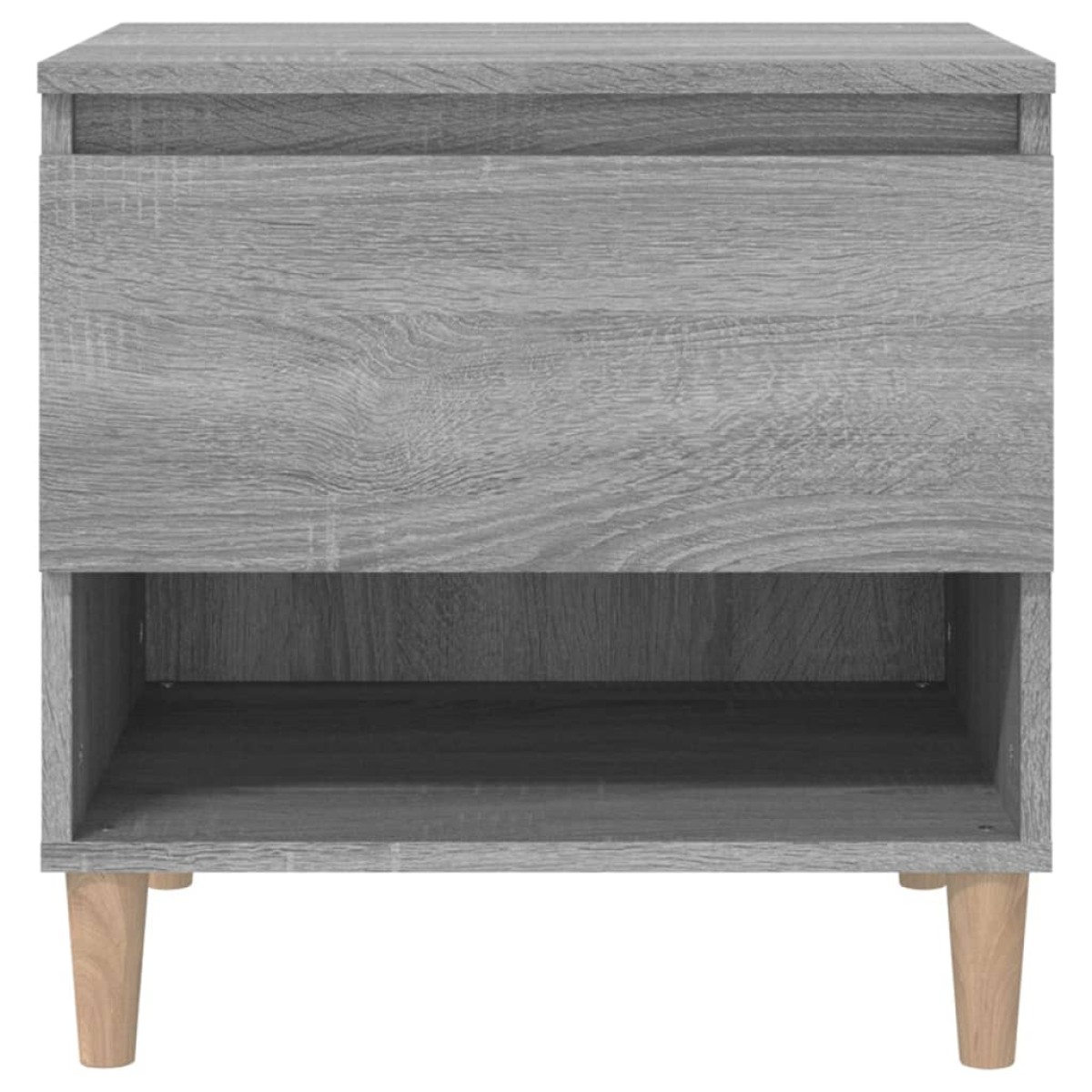vidaXL Κομοδίνα 2 τεμ Γκρι sonoma 50x46x50 εκ. από Επεξεργασμένο Ξύλο