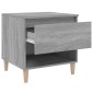 vidaXL Κομοδίνα 2 τεμ Γκρι sonoma 50x46x50 εκ. από Επεξεργασμένο Ξύλο