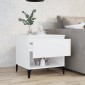 vidaXL Βοηθητικό Τραπέζι Λευκό 50 x 46 x 50 εκ. από Επεξεργασμένο Ξύλο