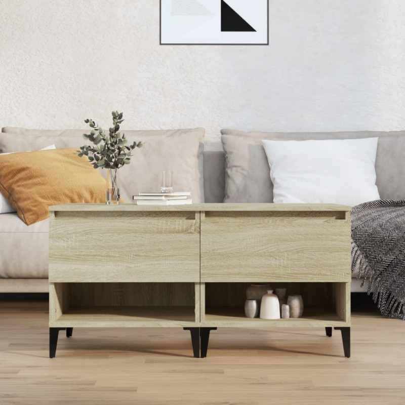 vidaXL Βοηθητικά Τραπέζια 2 τεμ. Sonoma Δρυς 50x46x50 εκ. Επεξ. Ξύλο