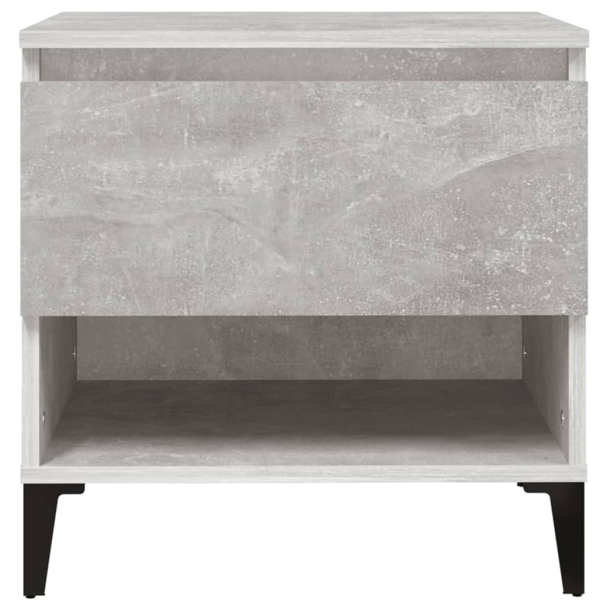 vidaXL Βοηθητικά Τραπέζια 2 τεμ Γκρι Σκυροδ. 50x46x50 εκ. Επεξ. Ξύλο
