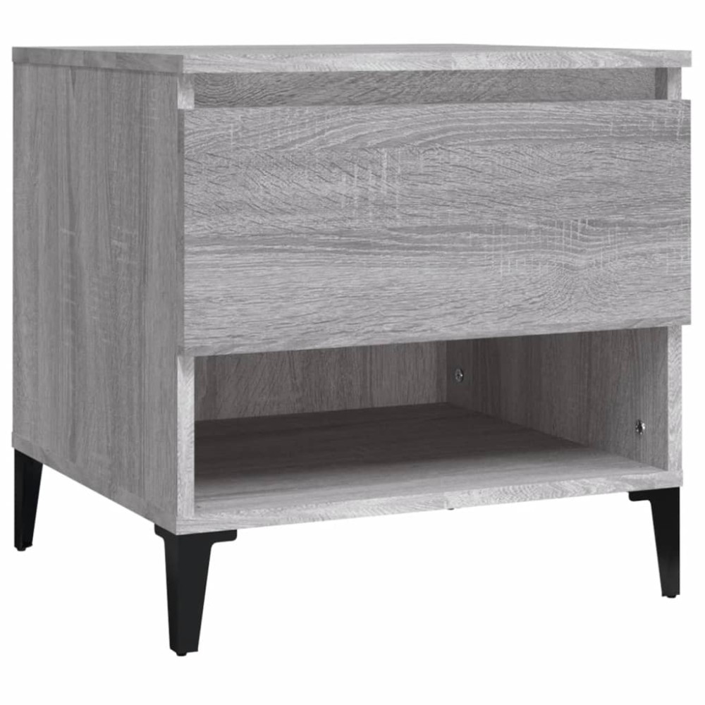vidaXL Βοηθητικό Τραπέζι Γκρι Sonoma 50x46x50 εκ. Επεξεργασμένο Ξύλο