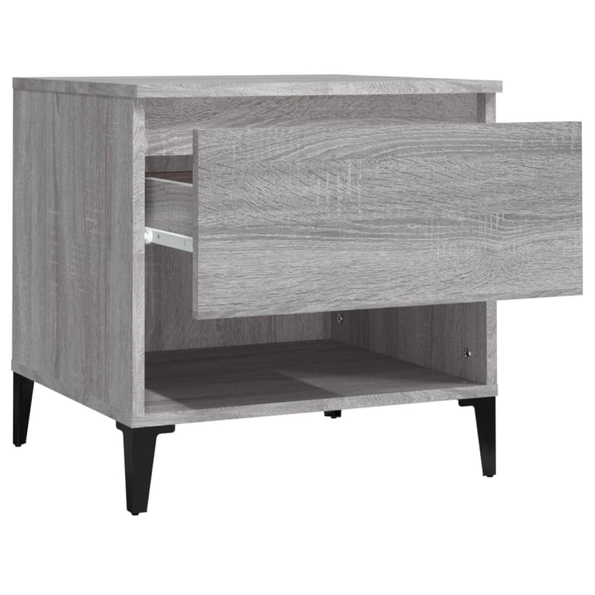 vidaXL Βοηθητικό Τραπέζι Γκρι Sonoma 50x46x50 εκ. Επεξεργασμένο Ξύλο