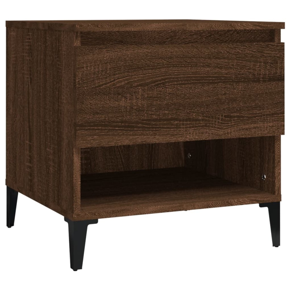 vidaXL Βοηθητικά Τραπέζια 2 τεμ. Καφέ Δρυς 50x46x50 εκ.Επεξ. Ξύλο