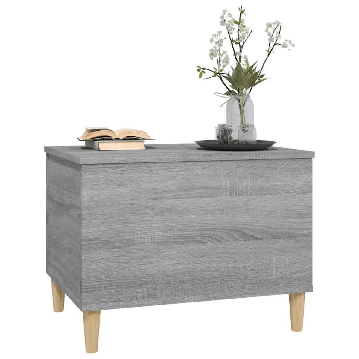 vidaXL Τραπεζάκι Σαλονιού Γκρι Sonoma 60x44,5x45εκ. Επεξεργασμένο Ξύλο