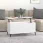 vidaXL Τραπεζάκι Σαλονιού Λευκό 90x44,5x45 εκ. από Επεξεργασμένο Ξύλο