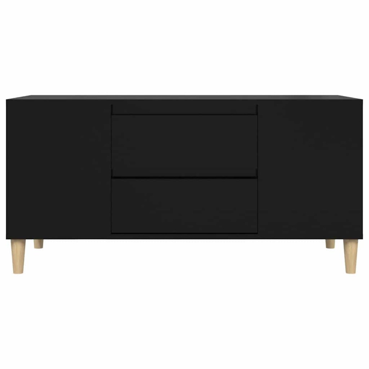 vidaXL Έπιπλο Τηλεόρασης Μαύρο 102x44,5x50 εκ. Επεξεργασμένο Ξύλο