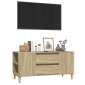 vidaXL Έπιπλο Τηλεόρασης Sonoma Δρυς 102x44,5x50 εκ. Επεξ. Ξύλο