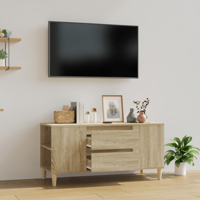 vidaXL Έπιπλο Τηλεόρασης Sonoma Δρυς 102x44,5x50 εκ. Επεξ. Ξύλο