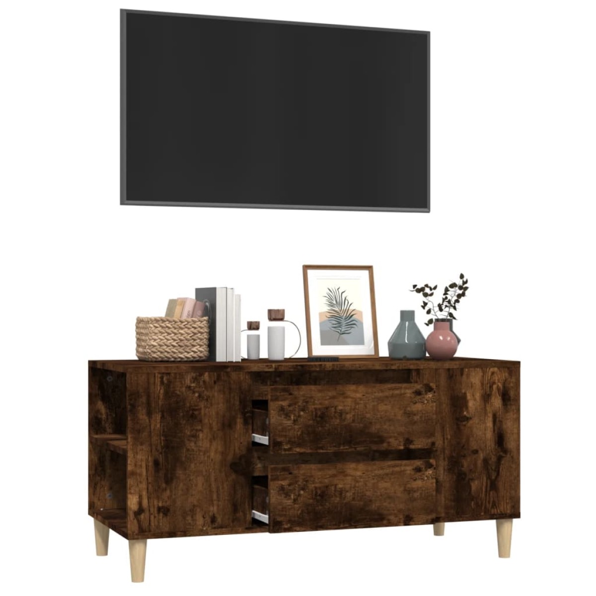 vidaXL Έπιπλο Τηλεόρασης Καπνιστή Δρυς 102x44,5x50 εκ. Επεξ. Ξύλο