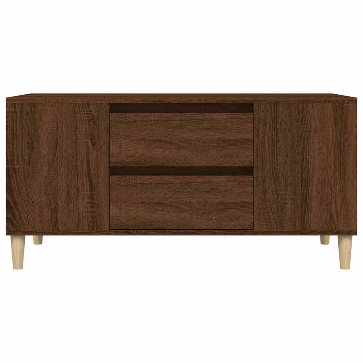 vidaXL Έπιπλο Τηλεόρασης Καφέ Δρυς 102x44,5x50 εκ. Επεξεργασμένο Ξύλο