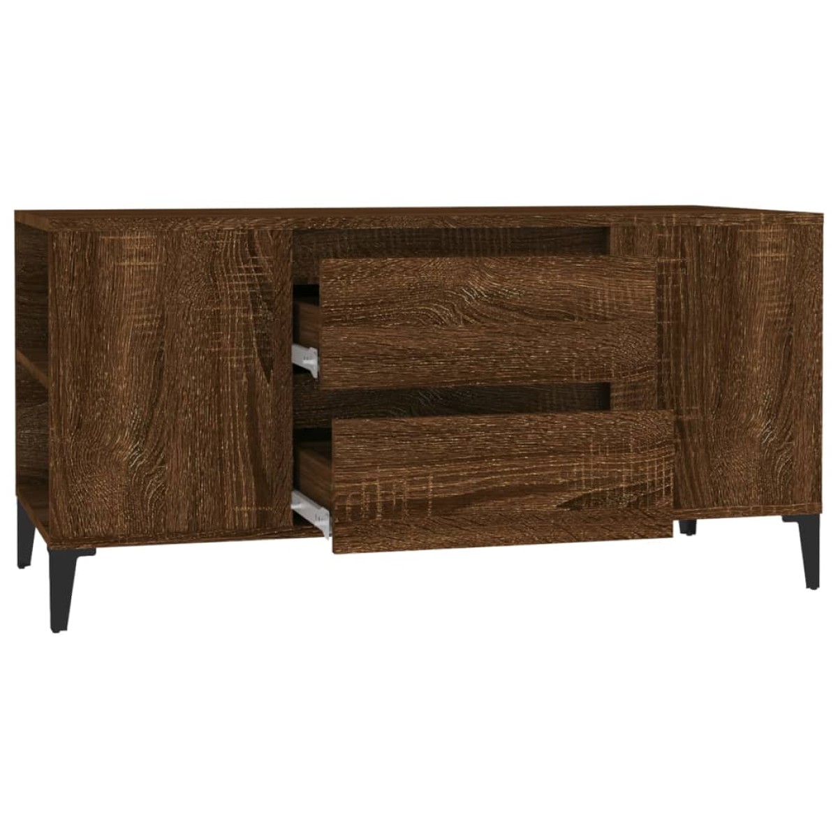 vidaXL Έπιπλο Τηλεόρασης Καφέ Δρυς 102x44,5x50 εκ. Επεξεργασμένο Ξύλο