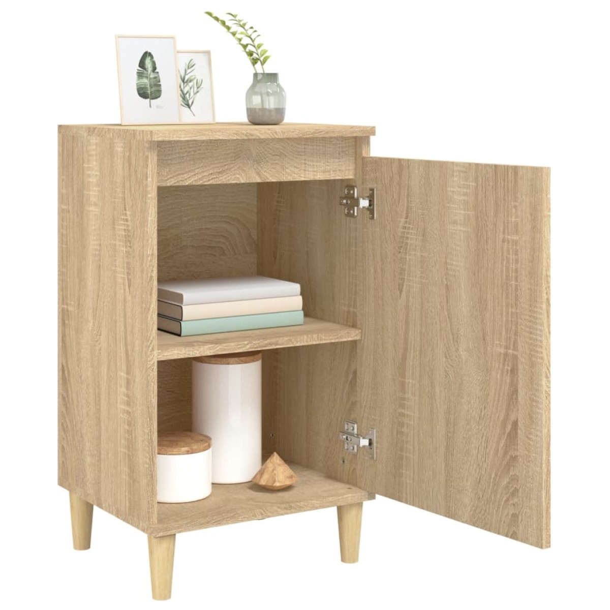 vidaXL Κομοδίνα 2 τεμ. Sonoma Δρυς 40x35x70 εκ. από Επεξεργασμένο Ξύλο