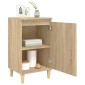 vidaXL Κομοδίνα 2 τεμ. Sonoma Δρυς 40x35x70 εκ. από Επεξεργασμένο Ξύλο