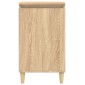 vidaXL Κομοδίνα 2 τεμ. Sonoma Δρυς 40x35x70 εκ. από Επεξεργασμένο Ξύλο