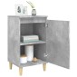 vidaXL Κομοδίνα 2 τεμ. Γκρι Σκυροδέματος 40x35x70 εκ. Επεξεργ. Ξύλο