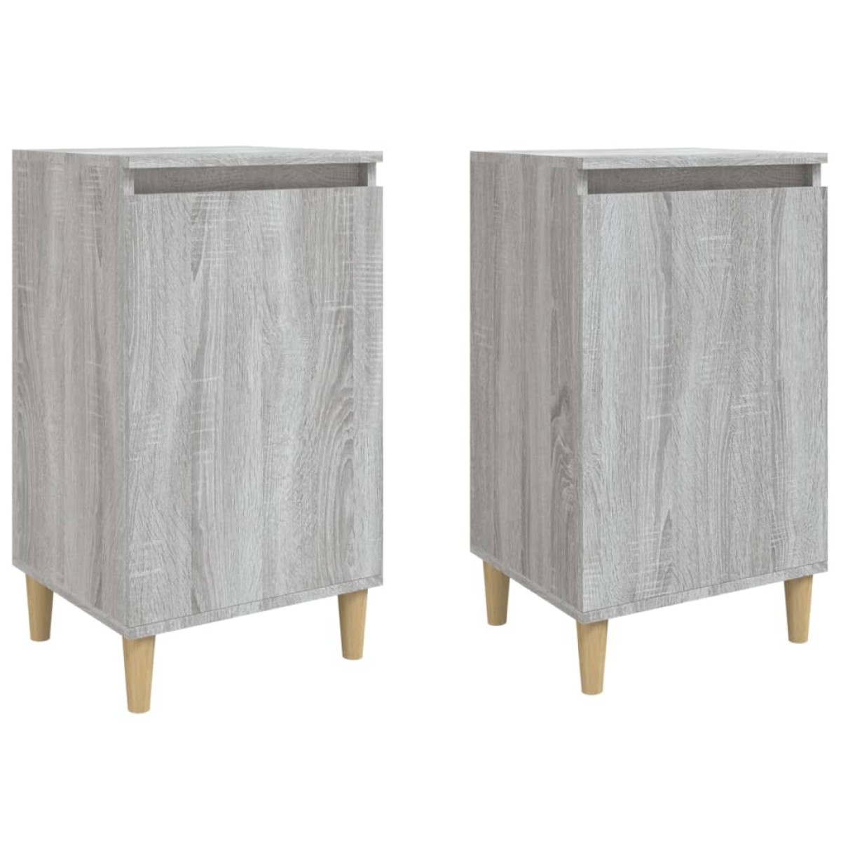 vidaXL Κομοδίνα 2 τεμ. Γκρι Sonoma 40x35x70 εκ. από Επεξεργασμένο Ξύλο