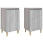vidaXL Κομοδίνα 2 τεμ. Γκρι Sonoma 40x35x70 εκ. από Επεξεργασμένο Ξύλο