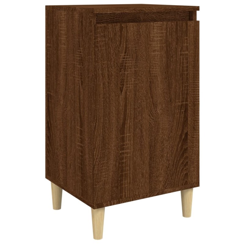 vidaXL Κομοδίνο Καφέ δρυς 40x35x70 εκ. από Επεξεργασμένο Ξύλο