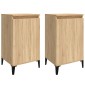 vidaXL Κομοδίνα 2 τεμ. Sonoma Δρυς 40x35x70 εκ. από Επεξεργασμένο Ξύλο