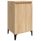 vidaXL Κομοδίνα 2 τεμ. Sonoma Δρυς 40x35x70 εκ. από Επεξεργασμένο Ξύλο