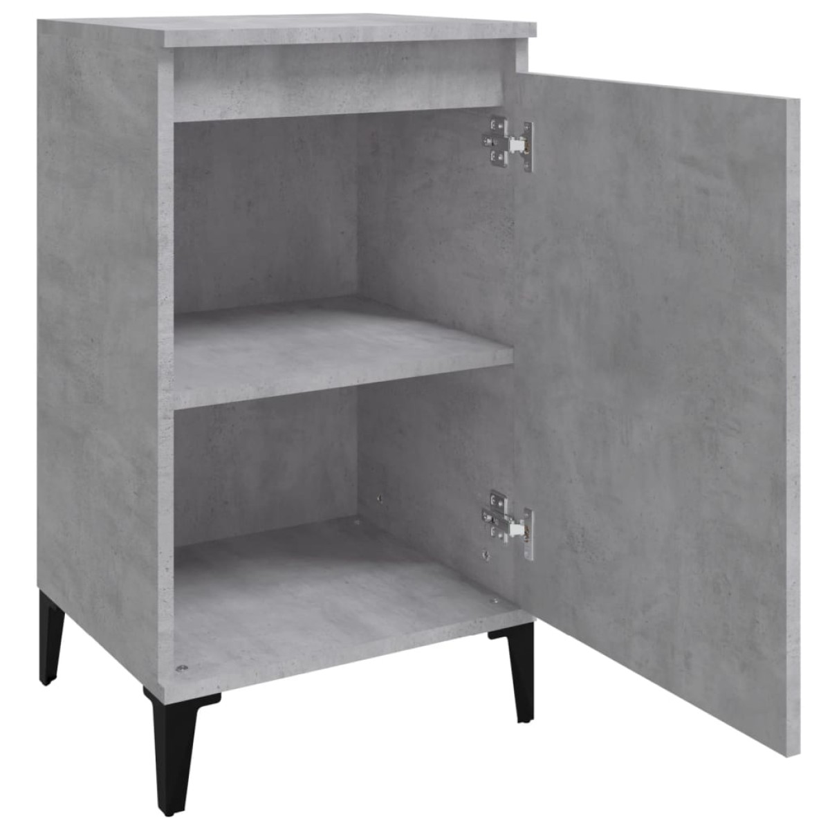 vidaXL Κομοδίνο Γκρι Σκυρ. 40x35x70 εκ. από Επεξεργασμένο Ξύλο