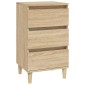 vidaXL Κομοδίνο Sonoma Δρυς 40x35x70 εκ. από Επεξεργασμένο Ξύλο