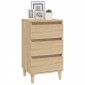 vidaXL Κομοδίνο Sonoma Δρυς 40x35x70 εκ. από Επεξεργασμένο Ξύλο
