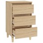 vidaXL Κομοδίνο Sonoma Δρυς 40x35x70 εκ. από Επεξεργασμένο Ξύλο