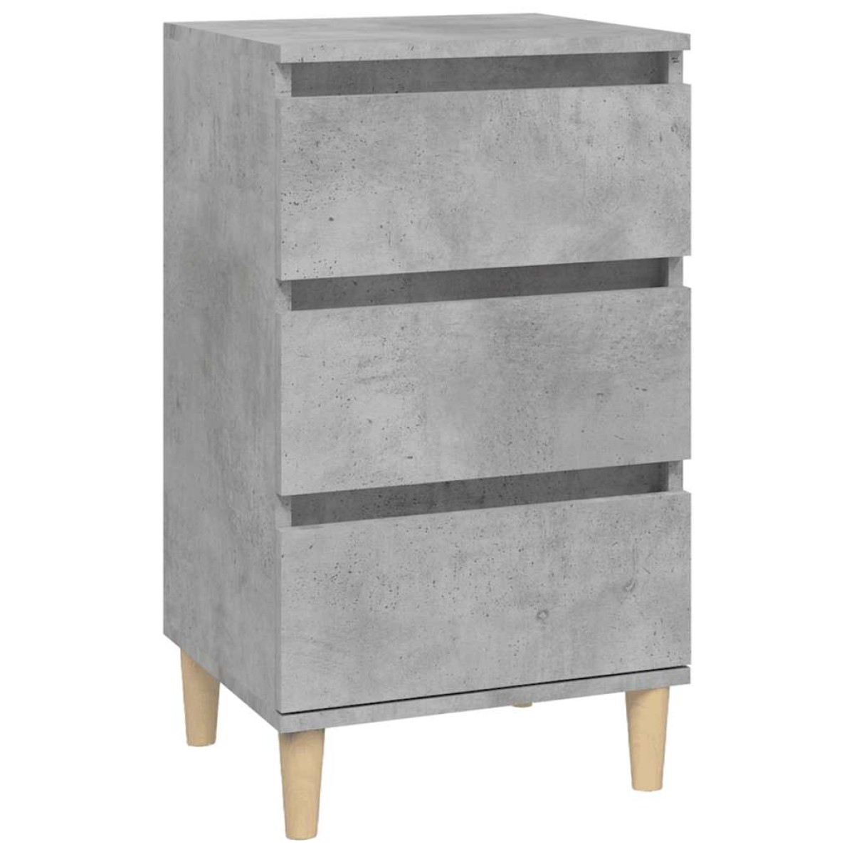 vidaXL Κομοδίνο Γκρι Σκυρ. 40x35x70 εκ. από Επεξεργασμένο Ξύλο