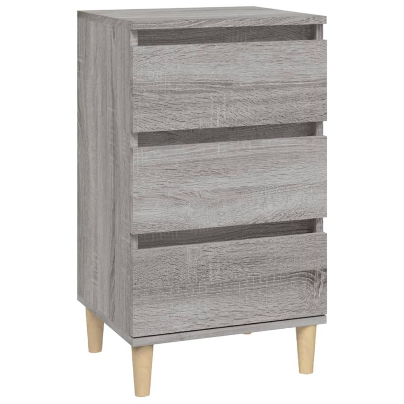 vidaXL Κομοδίνο Γκρι Sonoma 40x35x70 εκ. από Επεξεργασμένο Ξύλο