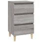 vidaXL Κομοδίνο Γκρι Sonoma 40x35x70 εκ. από Επεξεργασμένο Ξύλο